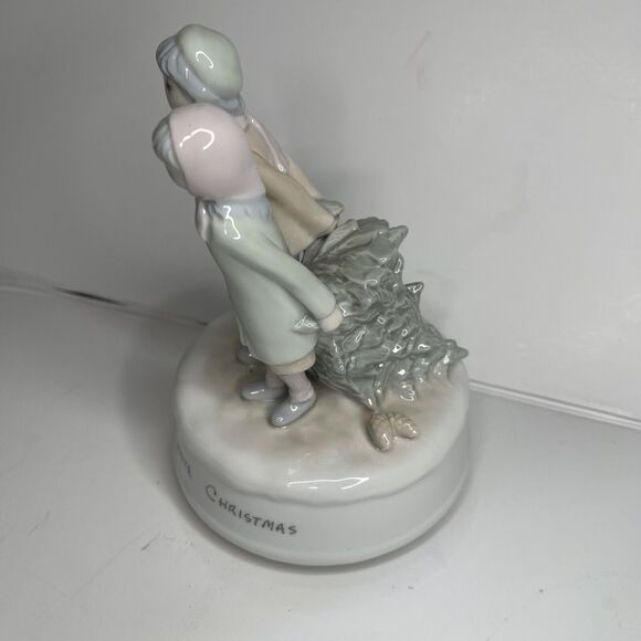 I’m Dreaming Of A White Christmas Music Box 1983 ~ Artist Flavia Weedn - Picture 2 of 4